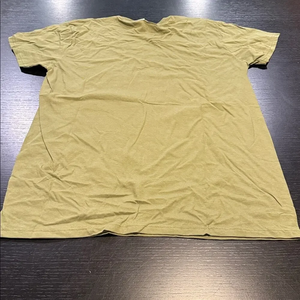 Disney Olive Green T-Shirt with White Print - Picture 4 of 4
